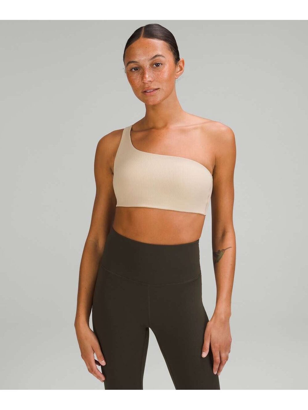 Lululemon Ribbed Nulu Asymmetrical Yoga Bra